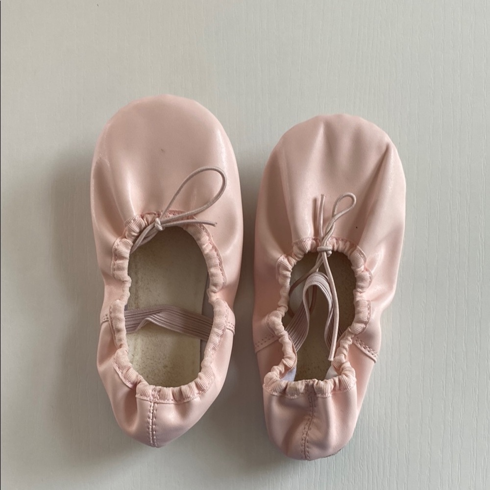 Source Unknown Pink Kids Ballet Shoes